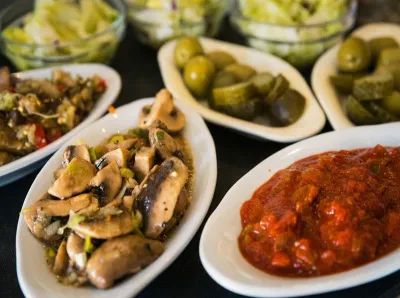 Hummus with toppings